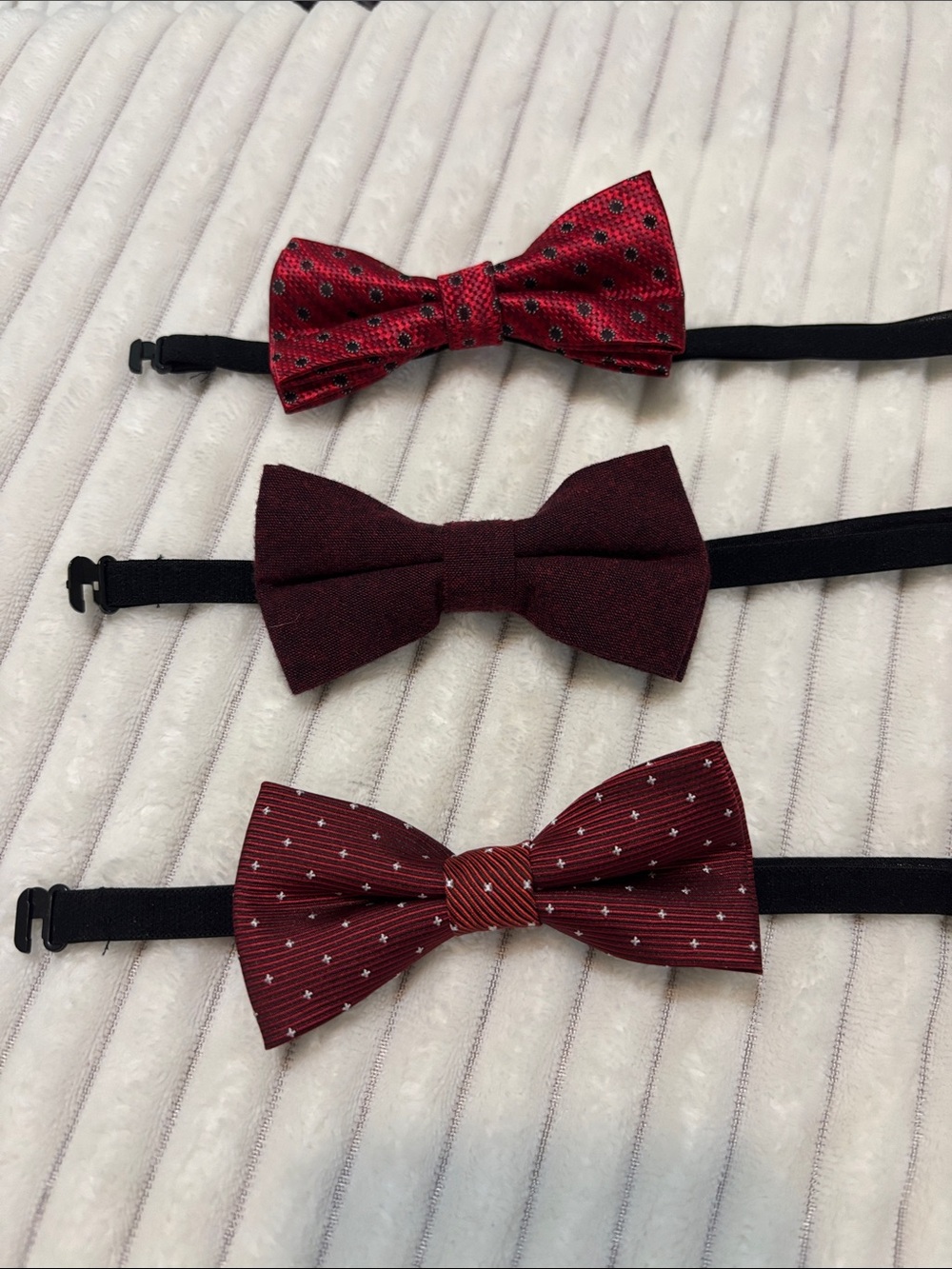 Kids Red Bow Tie Set - Picture 1 of 2